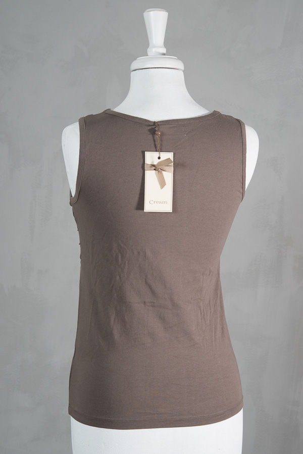 Cream - Perla Top Khaki Grey - 3
