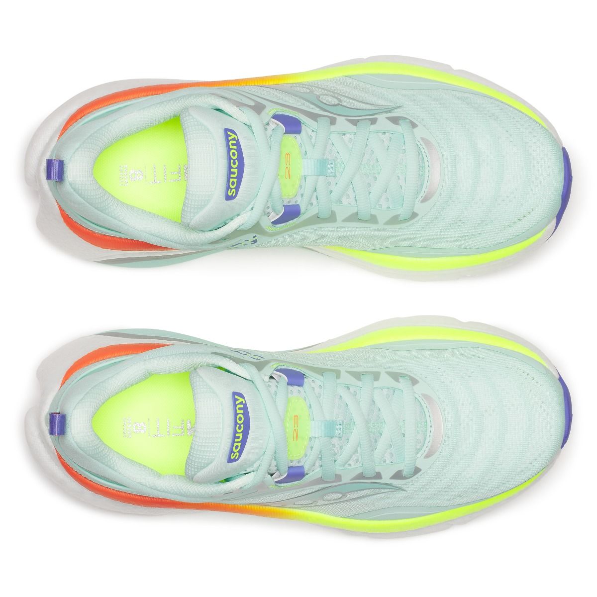 Saucony Omni ST 23 W - Aqua/Citron - 5