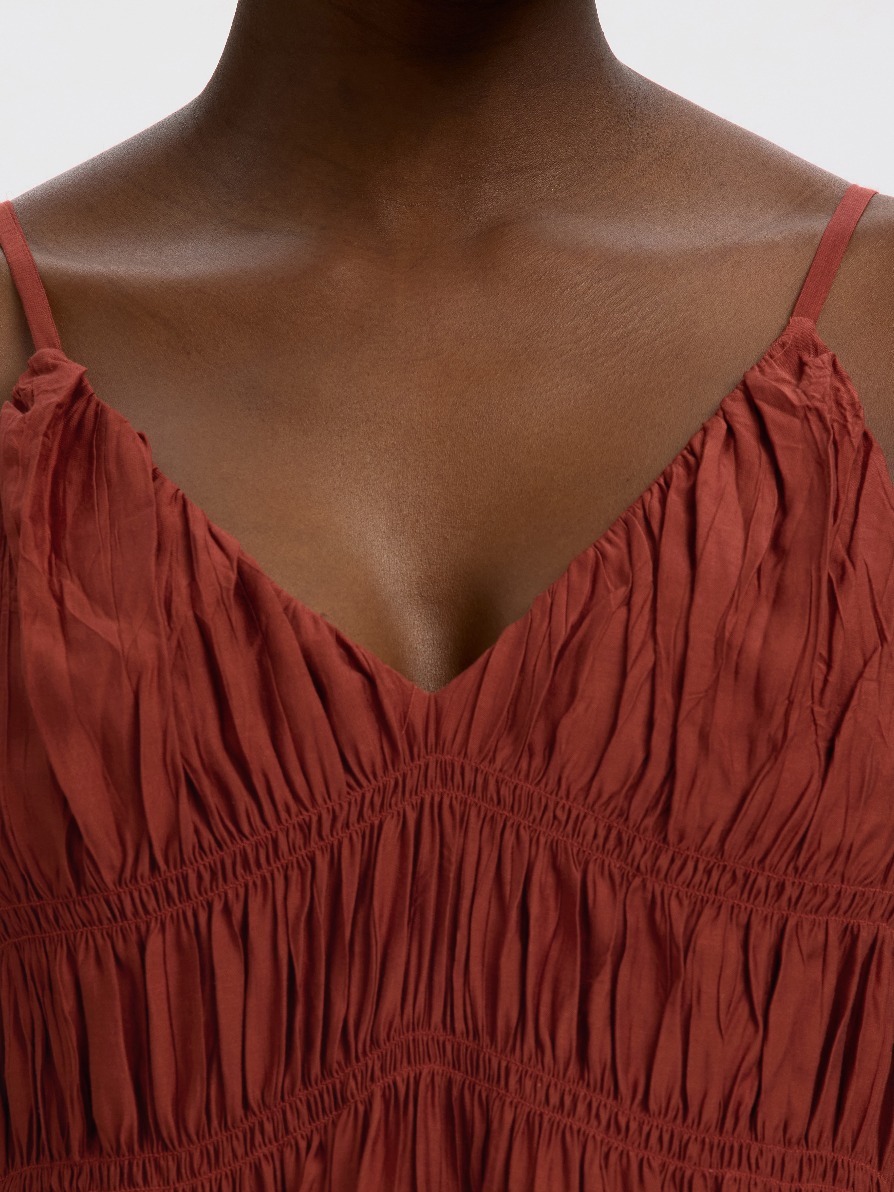 SLFJACKIE STRAP TOP B Cherry Mahogany - 2