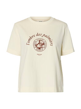 SLFELISA SS TEE Egret POTTERS CLAY