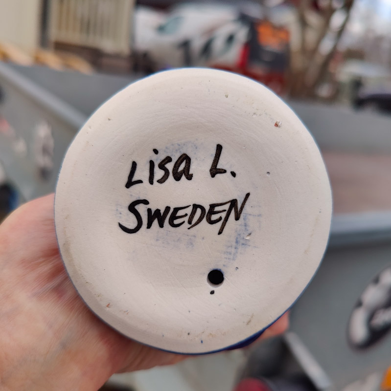 Fågel Fingal blå av Lisa Larson - 3