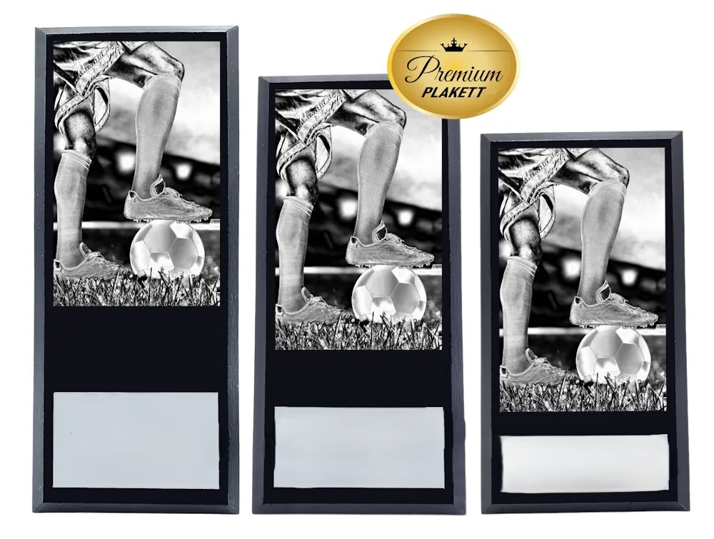 Treplakett Premium  Fotball
