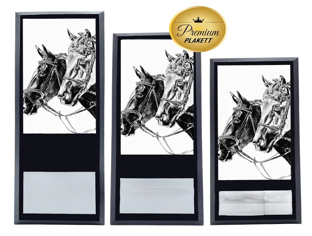 Treplakett Premium  Hest