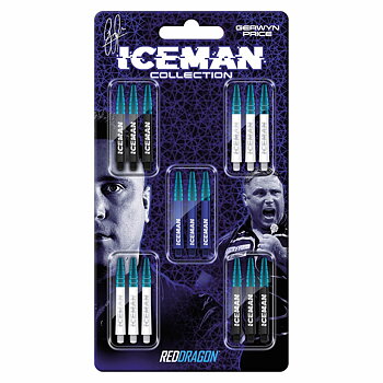 Red Dragon Gerwyn Price Iceman Nitro Ionic Shaft Collection Card