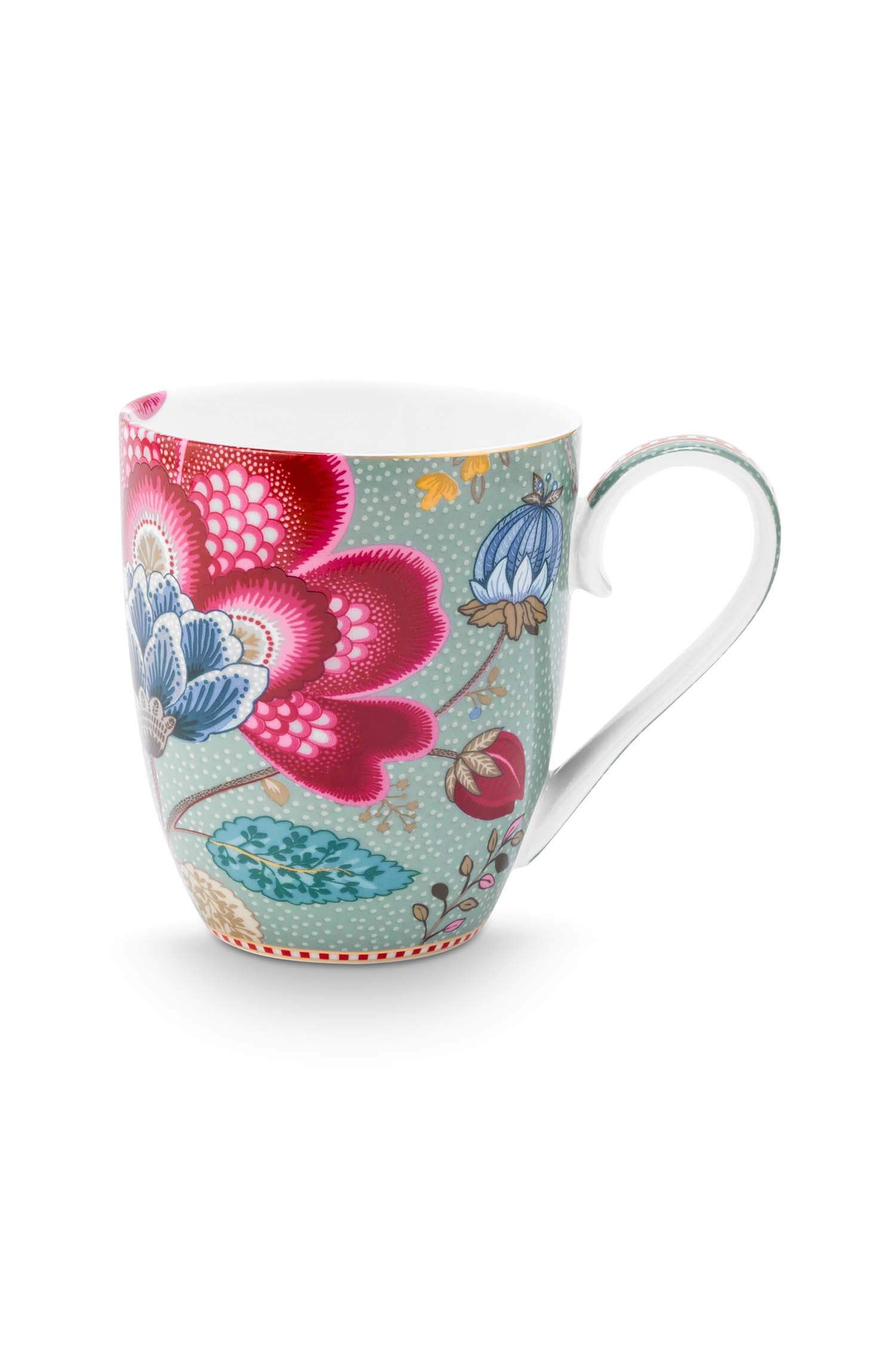 Pip Studio Mugg Blooming Tales Fantasy Blue XL