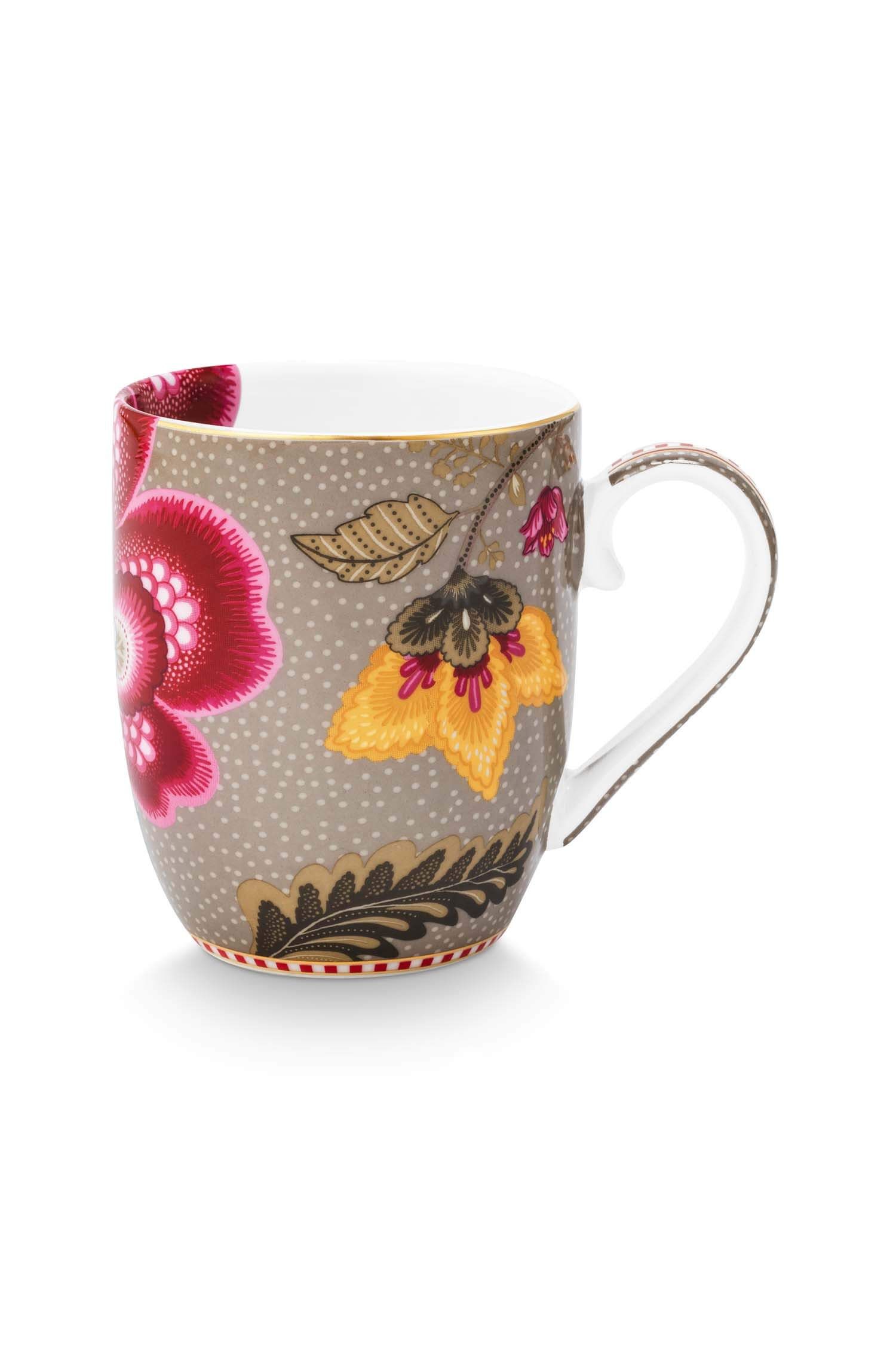 Pip Studio Mugg Blooming Tales Fantasy Khaki 