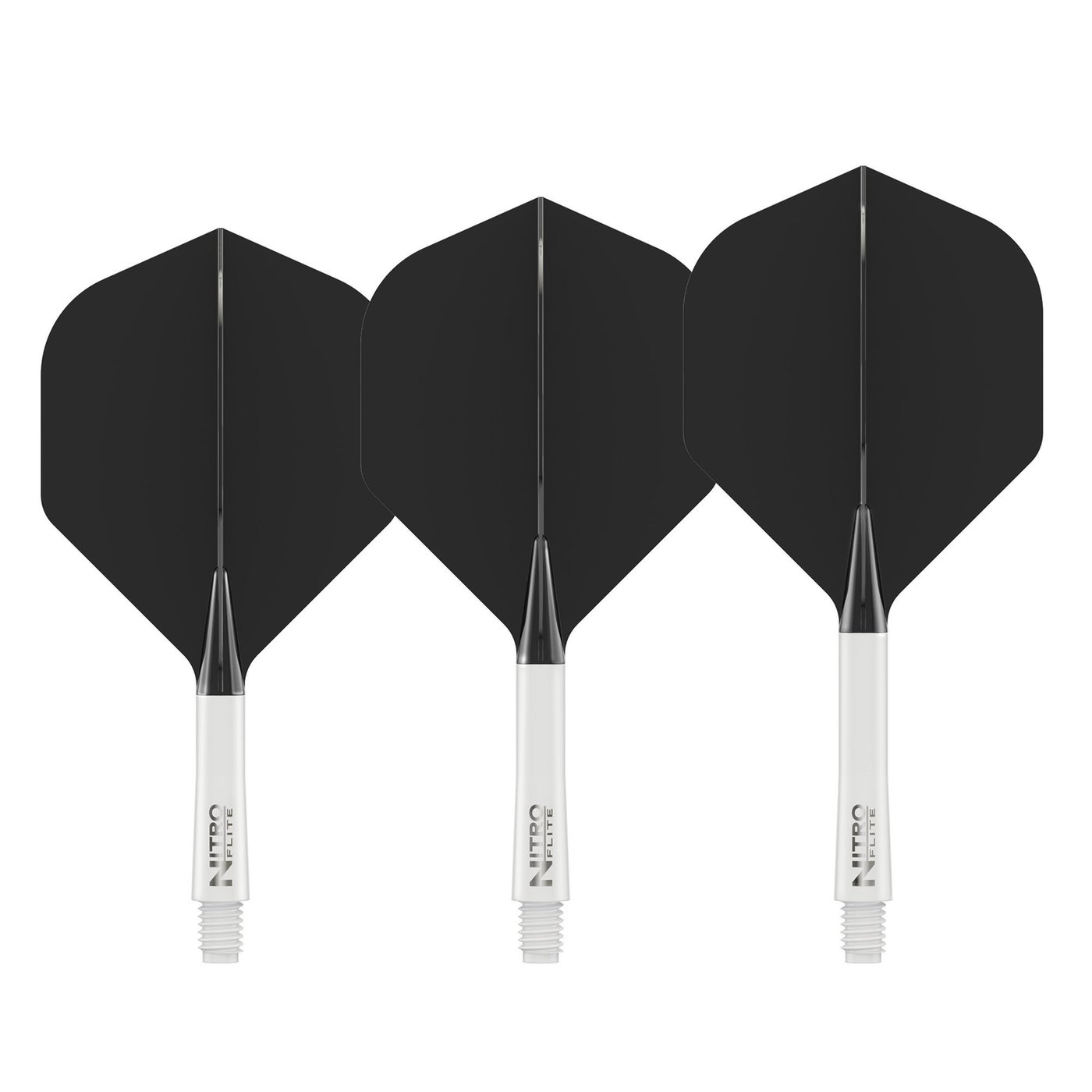 Red Dragon Nitro Flite - Integrated Flight and Shaft White & Black