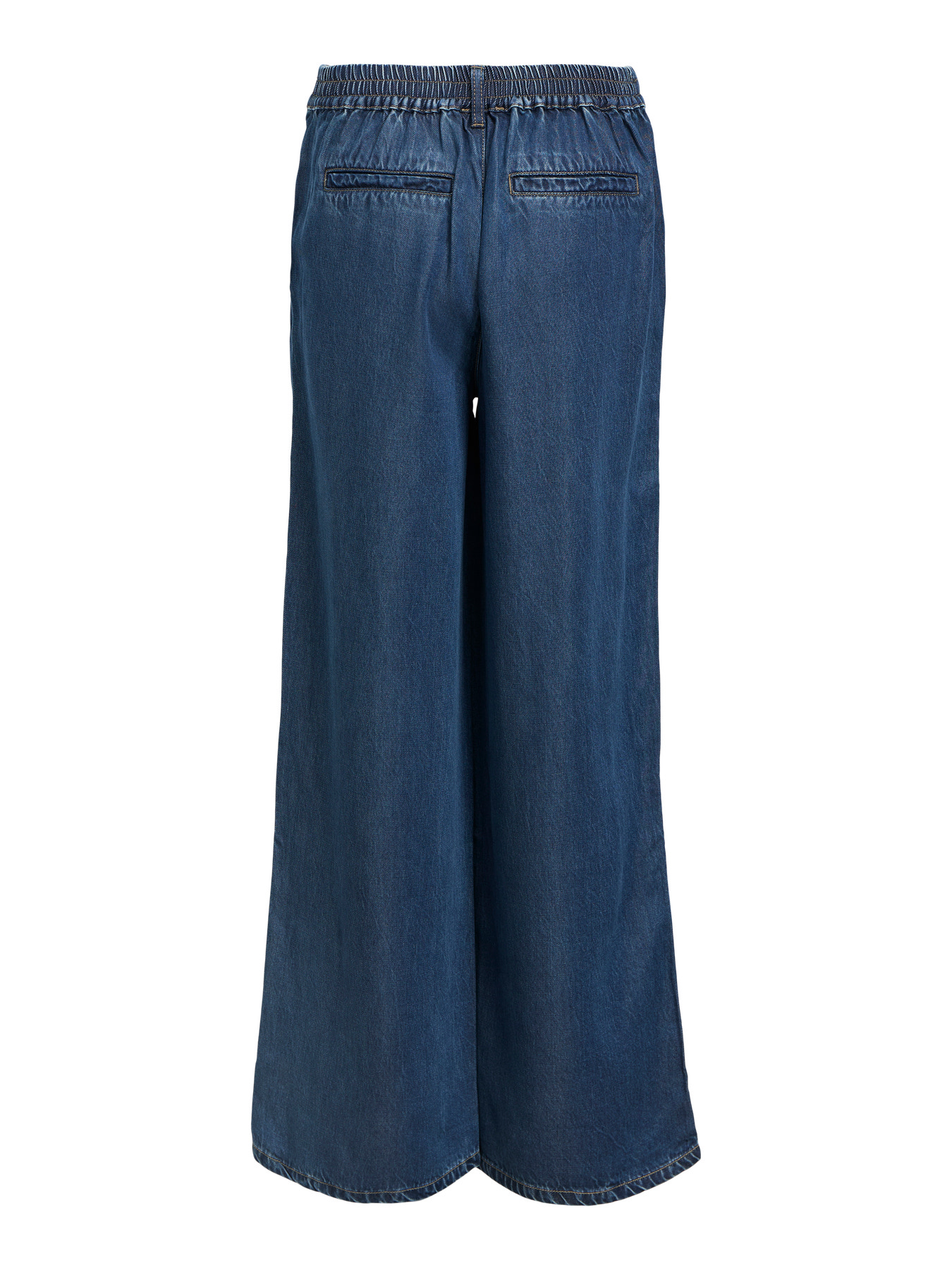 OBJFRAME LISA WIDE MW PANT NOOS Dark Blue Denim Rinse wash - 2