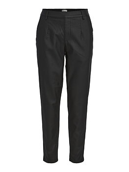 OBJBELLE LISA COATED PANT NOOS Black