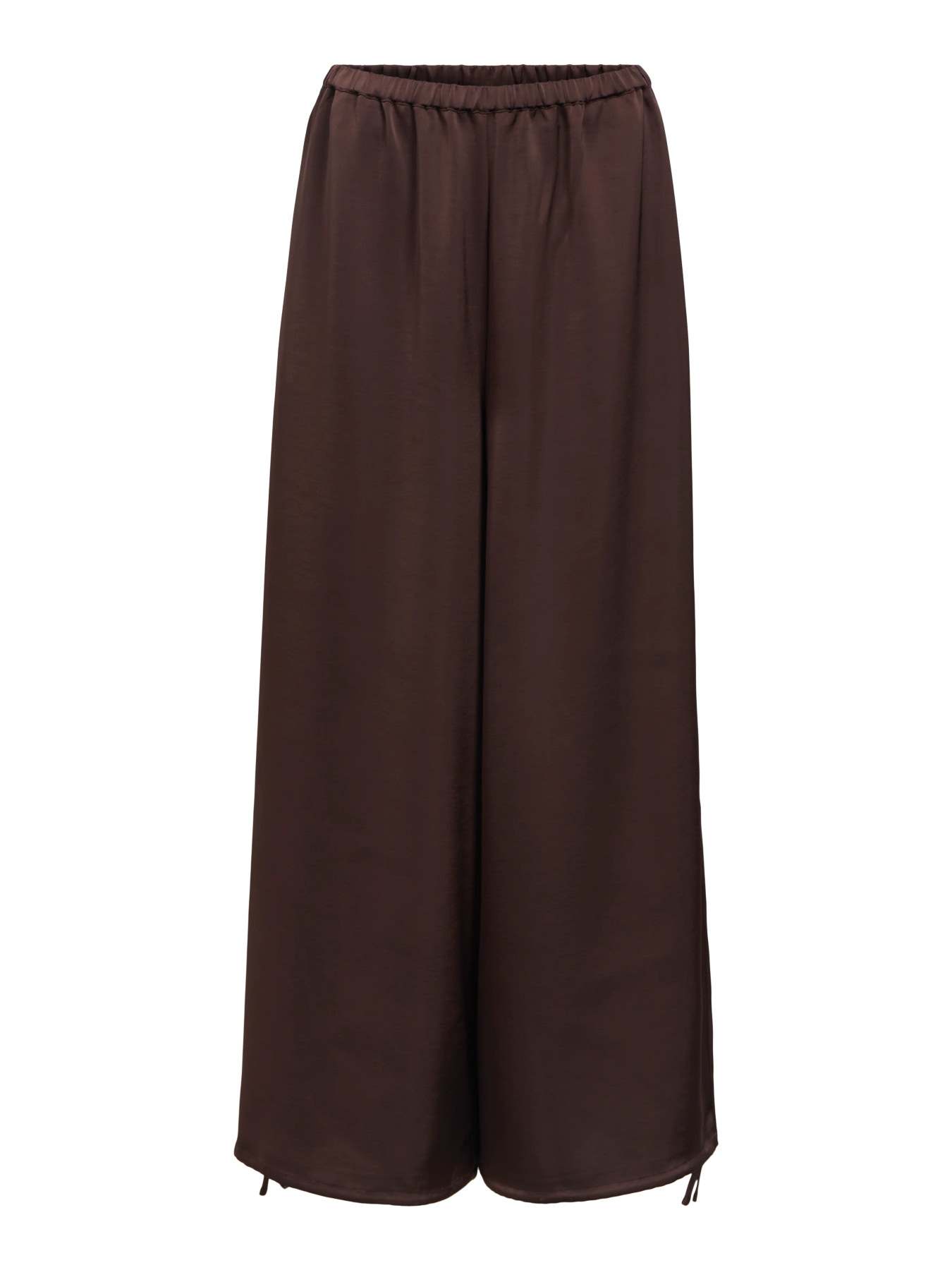 OBJCHILLI SUPER WIDE PANTS E SP 26 Seal Brown