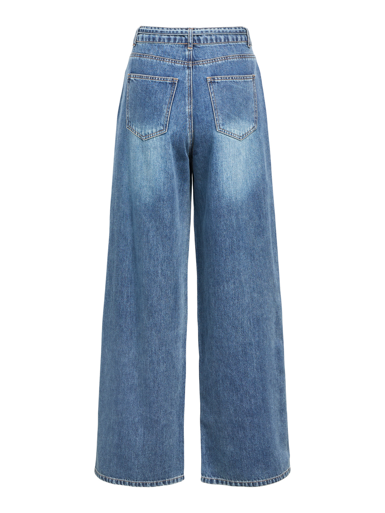 OBJROSIE MW WIDE JEANS NOOS Medium Blue Denim - 2