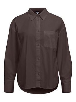 OBJZILA LS RE SHIRT NOOS Seal Brown