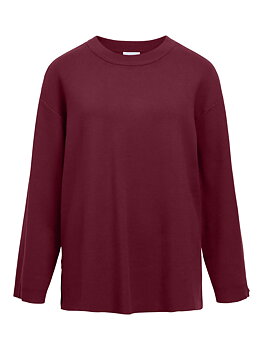 OBJREYNARD LS LO KNIT PULLOVER NOOS Windsor Wine