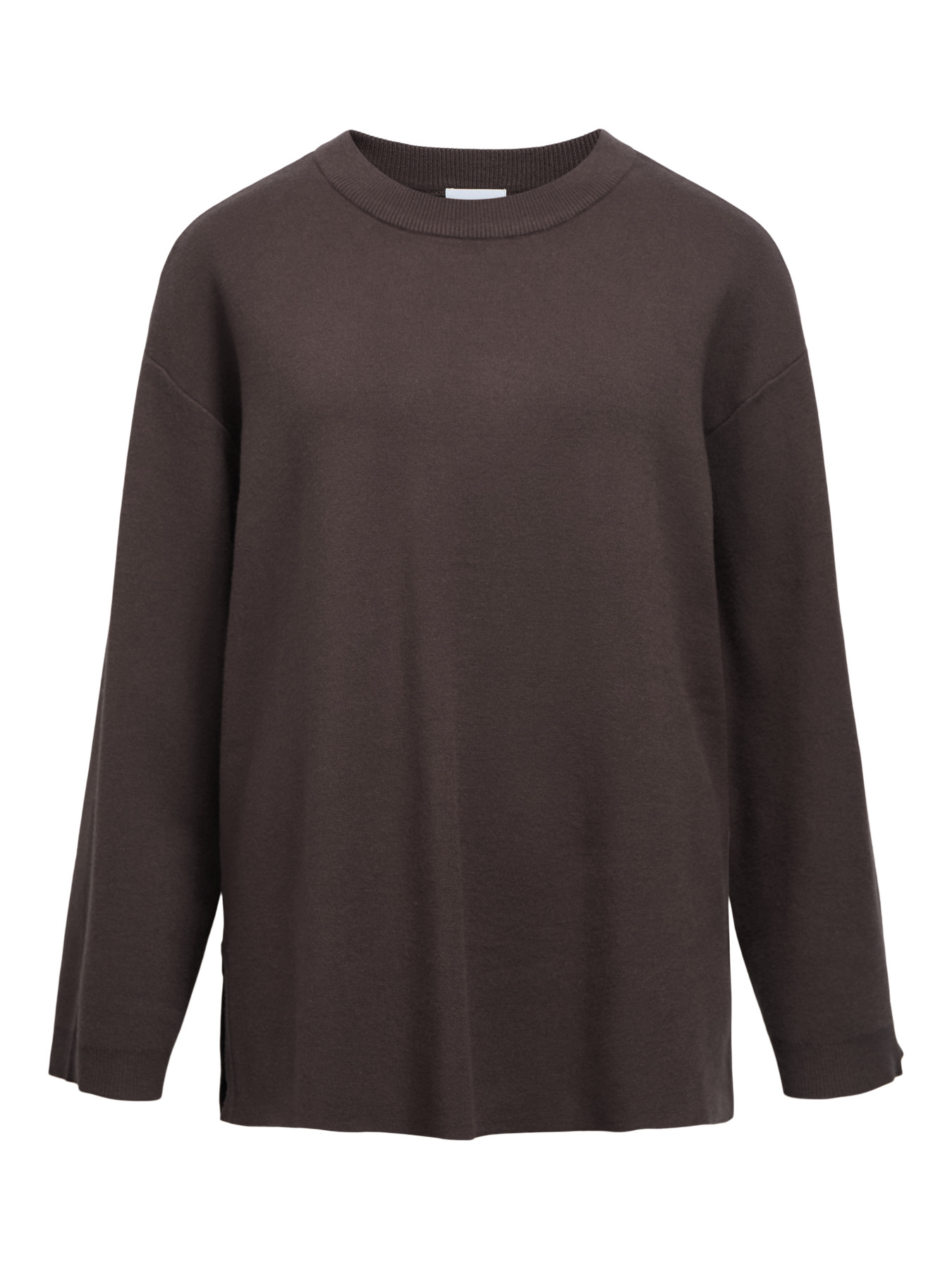 OBJREYNARD LS LO KNIT PULLOVER NOOS Seal Brown