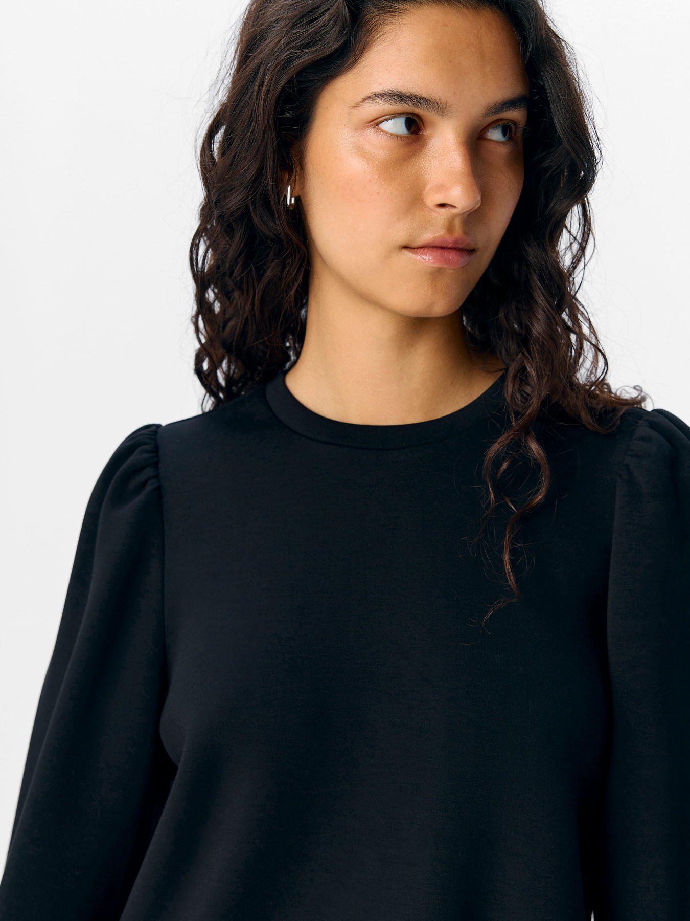 OBJANDREA RE LS O-NECK TOP NOOS Black - 2