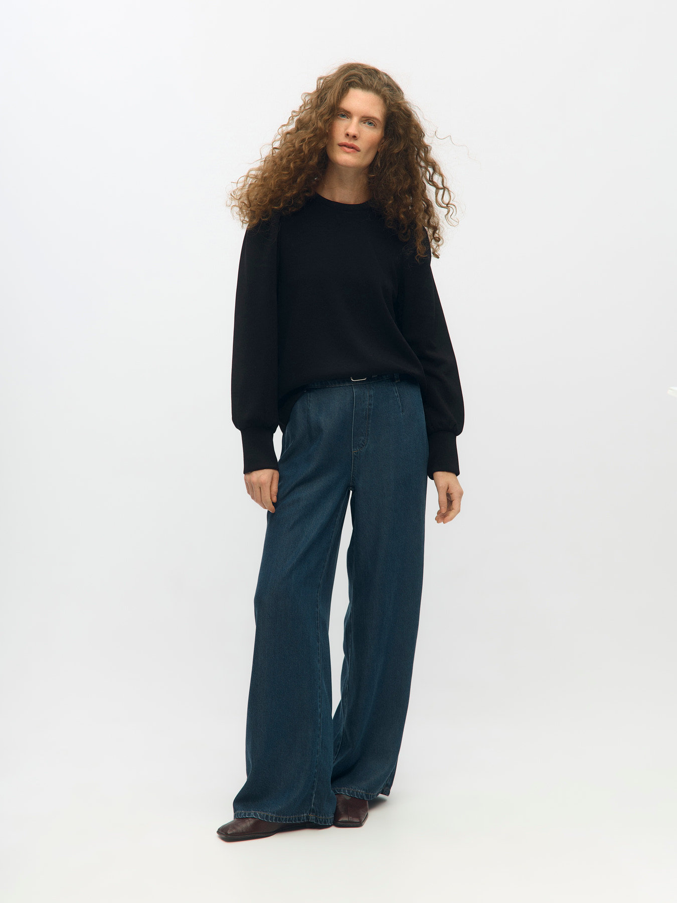 OBJANDREA RE LS O-NECK TOP NOOS Black - 5
