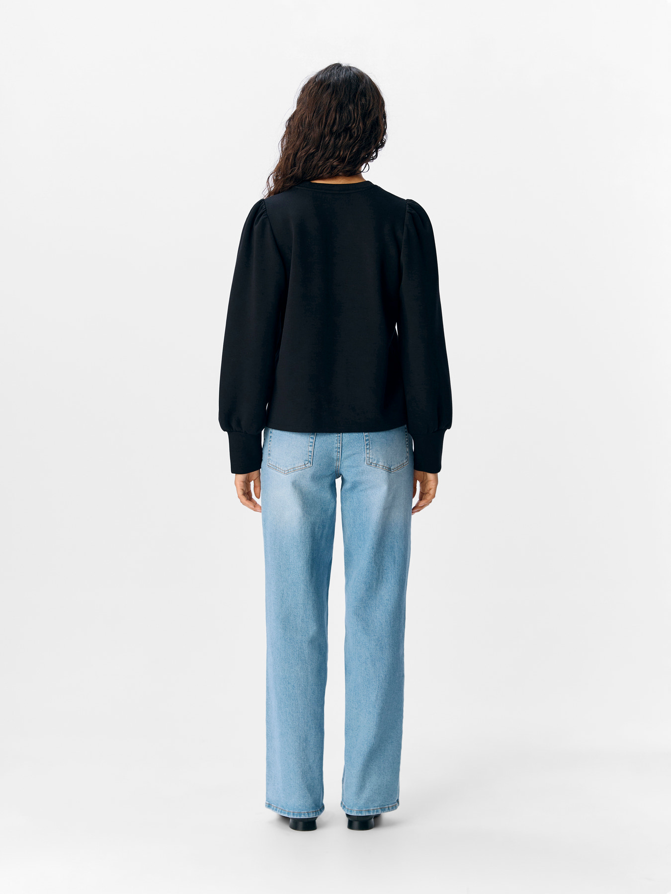 OBJANDREA RE LS O-NECK TOP NOOS Black - 8