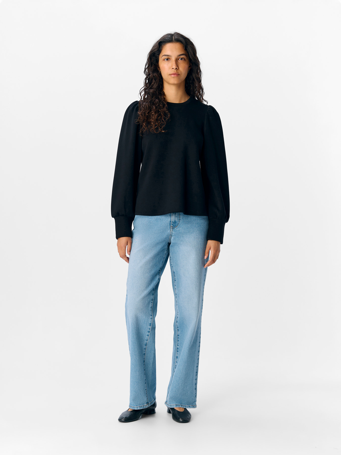 OBJANDREA RE LS O-NECK TOP NOOS Black - 7