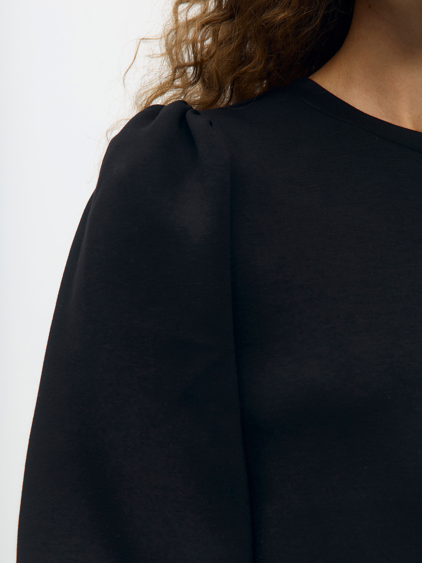 OBJANDREA RE LS O-NECK TOP NOOS Black - 3