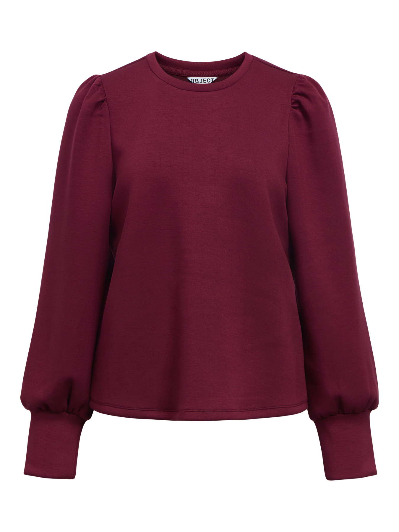 OBJANDREA RE LS O-NECK TOP NOOS Windsor Wine