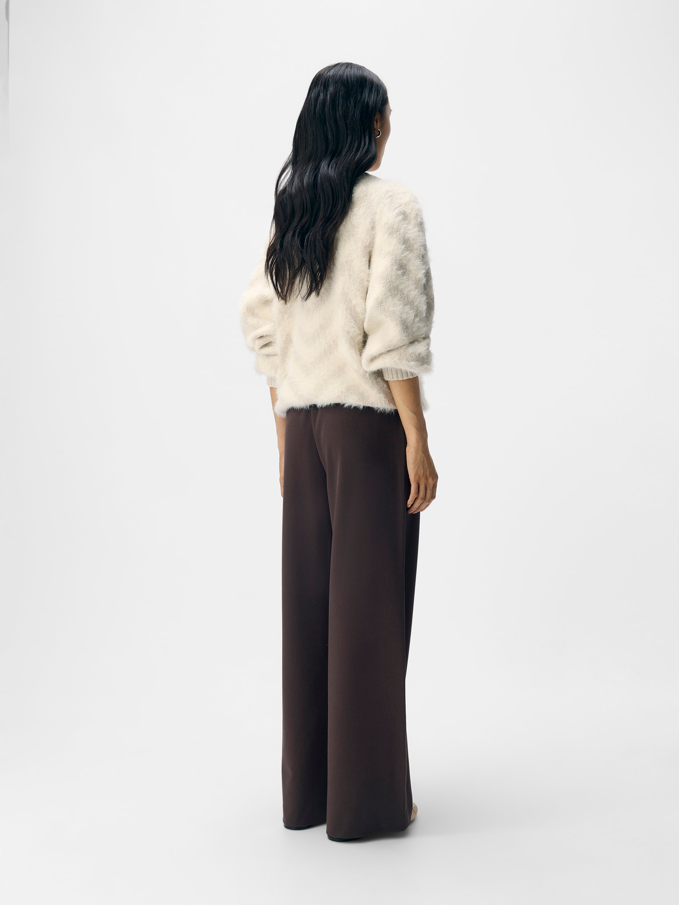 OBJLISA WIDE PANT NOOS Seal Brown - 6