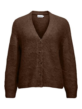 OBJHARRY LS LO KNIT CARDIGAN NOOS Carafe Melange