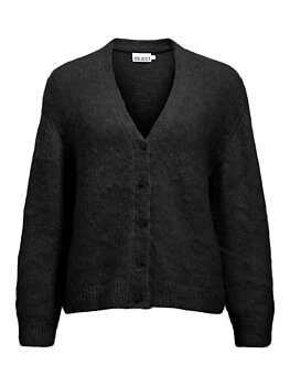 OBJHARRY LS LO KNIT CARDIGAN NOOS Black