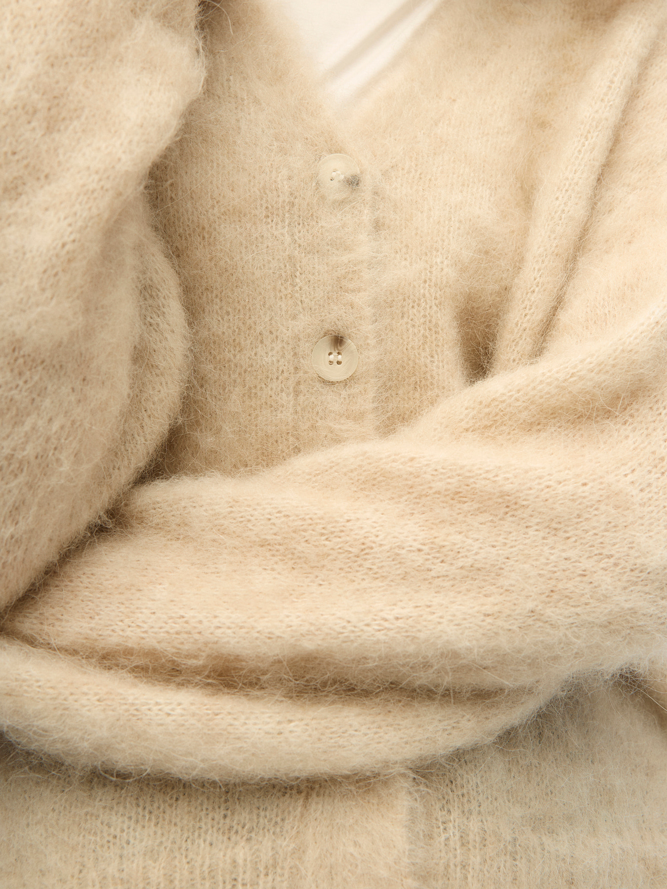 OBJHARRY LS LO KNIT CARDIGAN NOOS Birch Melange - 3