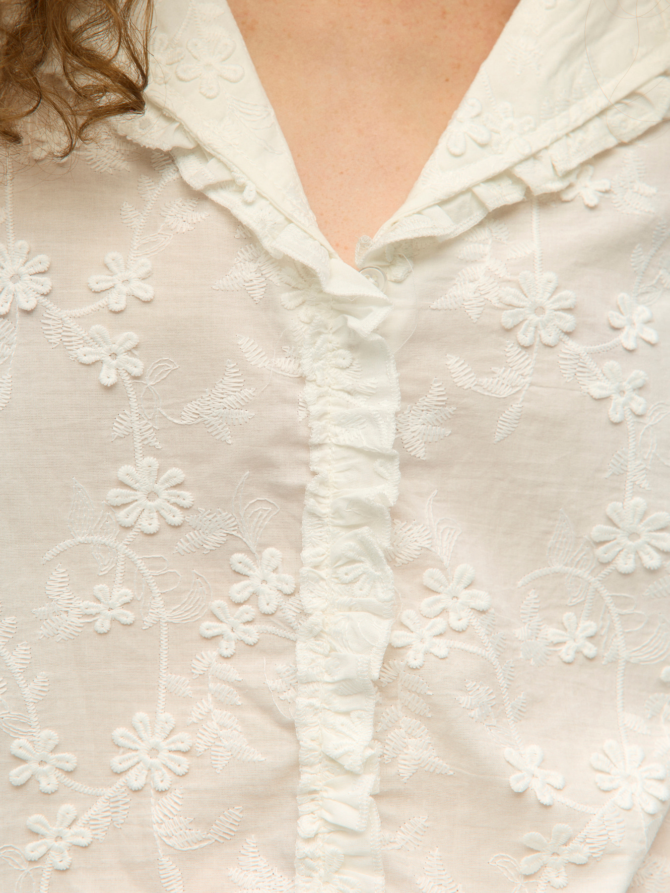 OBJKARLI LS RE SHIRT NOOS Cloud Dancer - 3