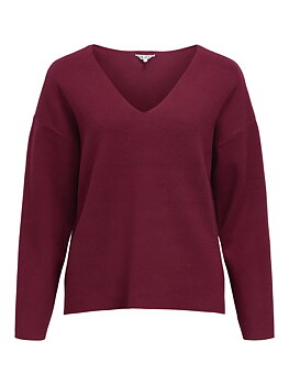OBJREYNARD V-NECK PULLOVER NOOS Windsor Wine