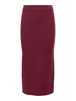 OBJREYNARD HW KNIT SKIRT NOOS Windsor Wine