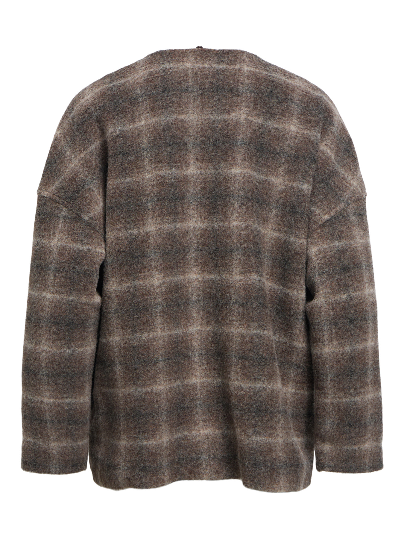OBJMAISE LS LO SCARF JACKET NOOS Carafe Check - 2