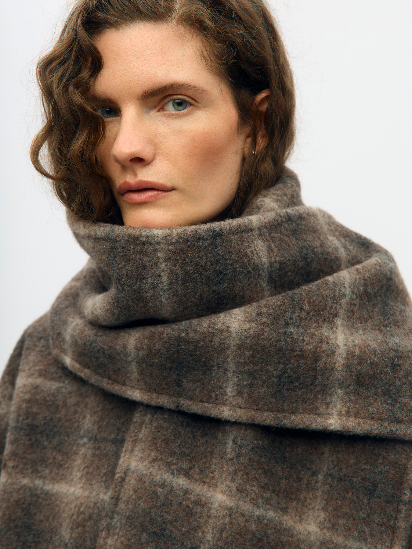 OBJMAISE LS LO SCARF JACKET NOOS Carafe Check - 9