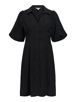 OBJFIA 24 RE SHORT SHIRT DRESS NOOS Black
