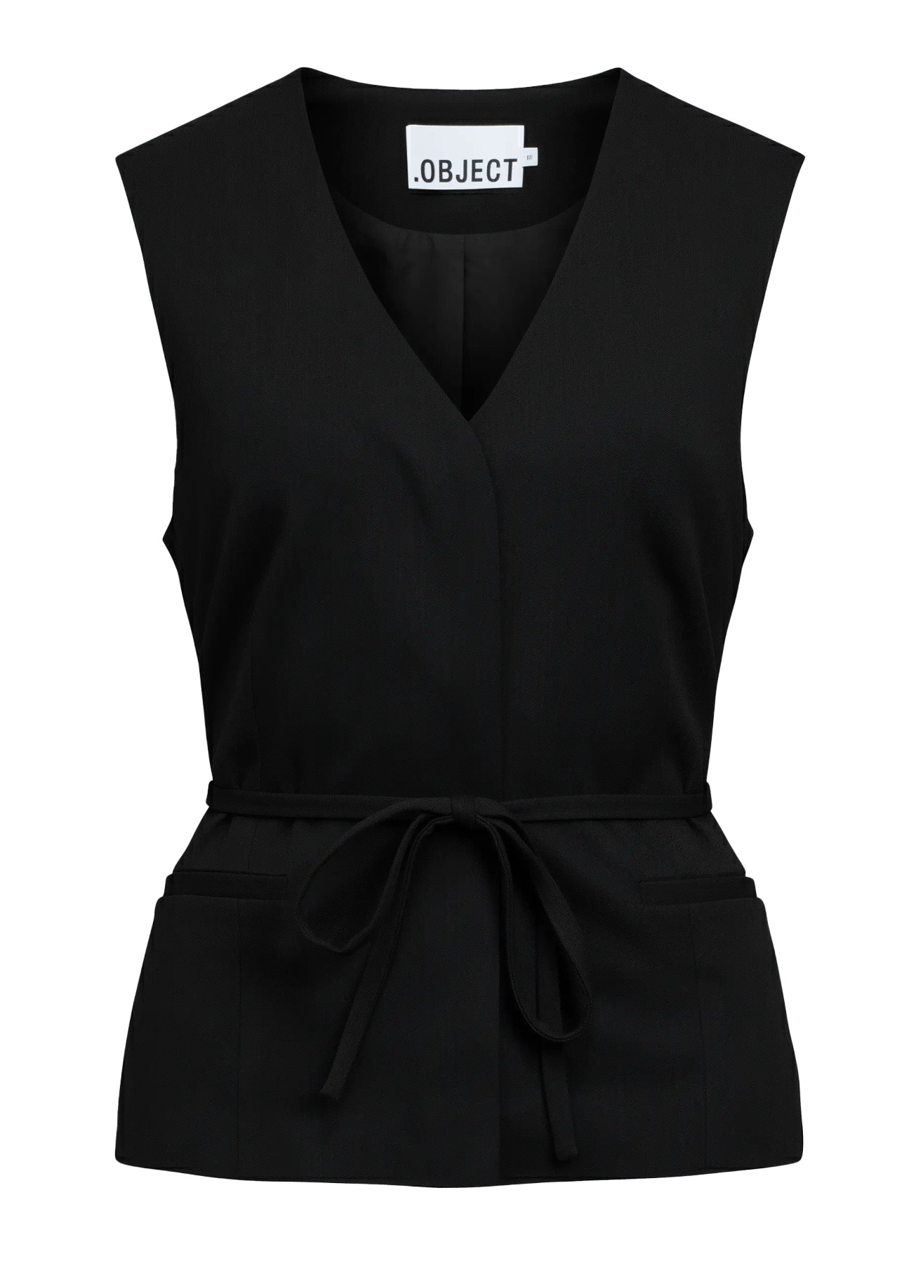 OBJLISA RE TIE WAISTCOAT NOOS Black