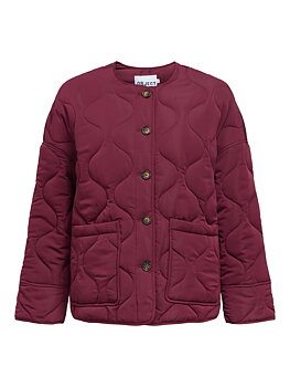 OBJALLIE LS LO QUILTED JACKET NOOS Windsor Wine