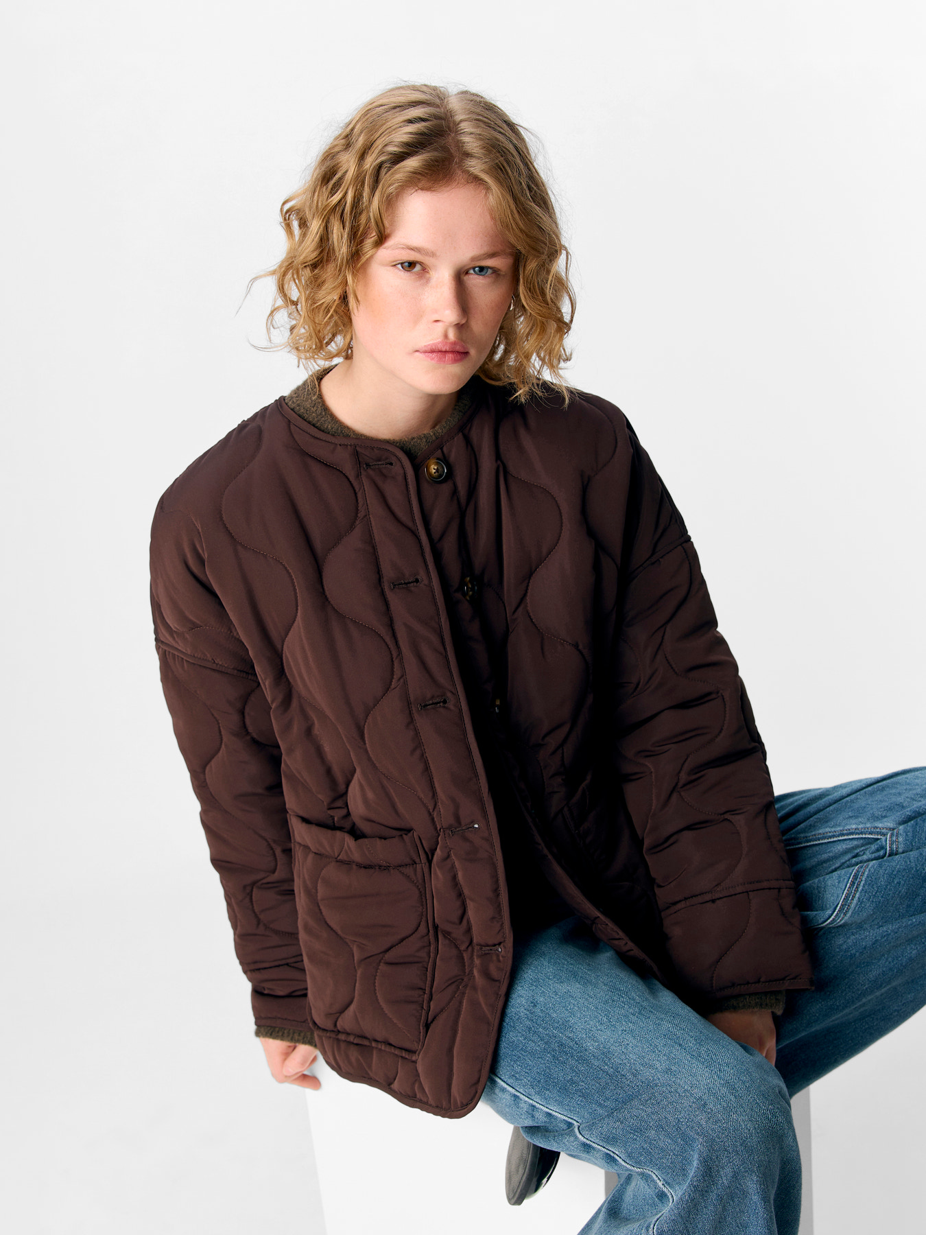OBJALLIE LS LO QUILTED JACKET NOOS Java - 9