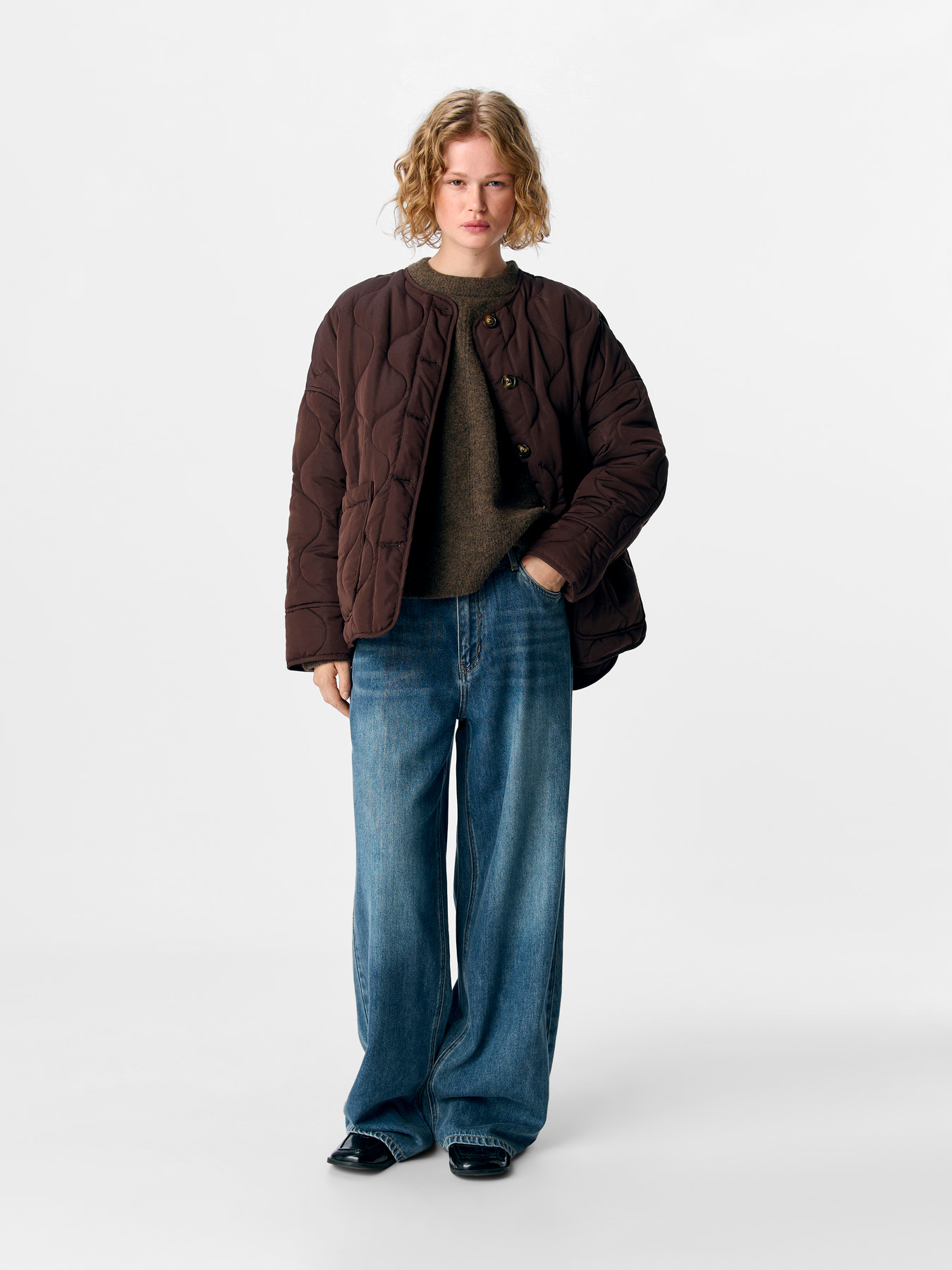OBJALLIE LS LO QUILTED JACKET NOOS Java - 8
