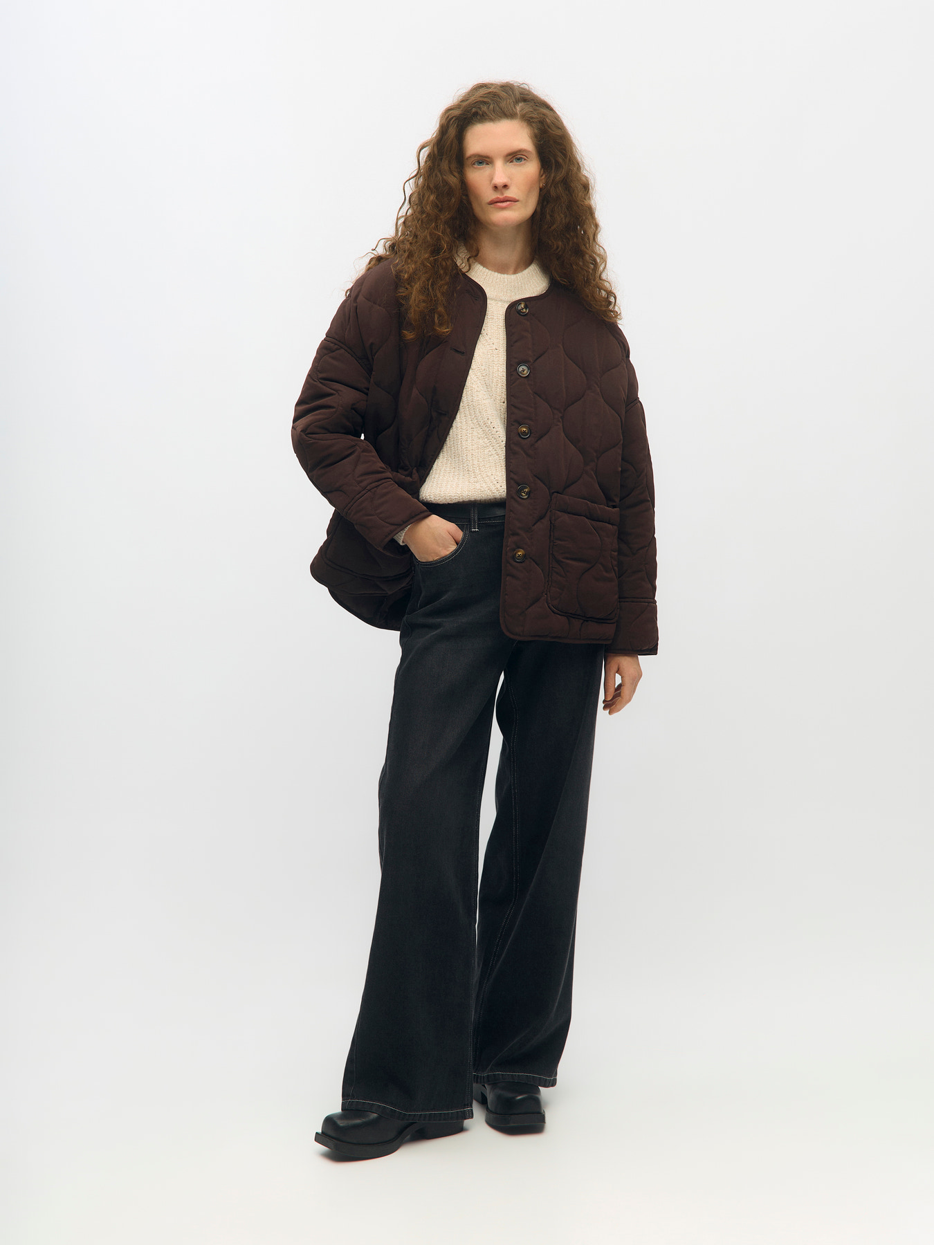 OBJALLIE LS LO QUILTED JACKET NOOS Java - 6