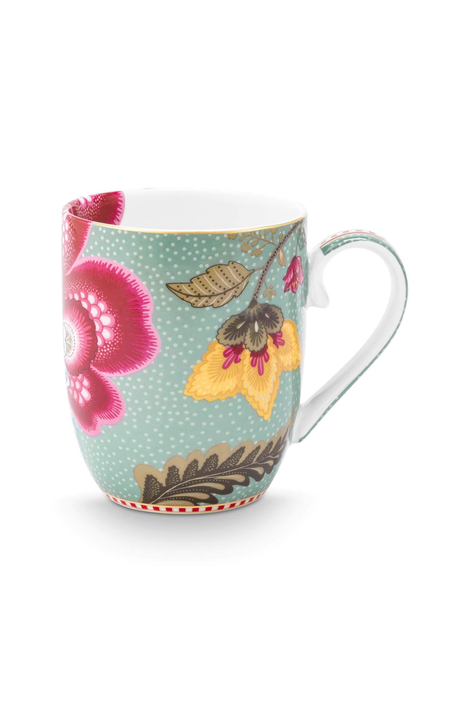Pip Studio Mugg Blooming Tales Fantasy Blue Liten
