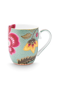 Pip Studio Mugg Blooming Tales Fantasy Khaki Liten