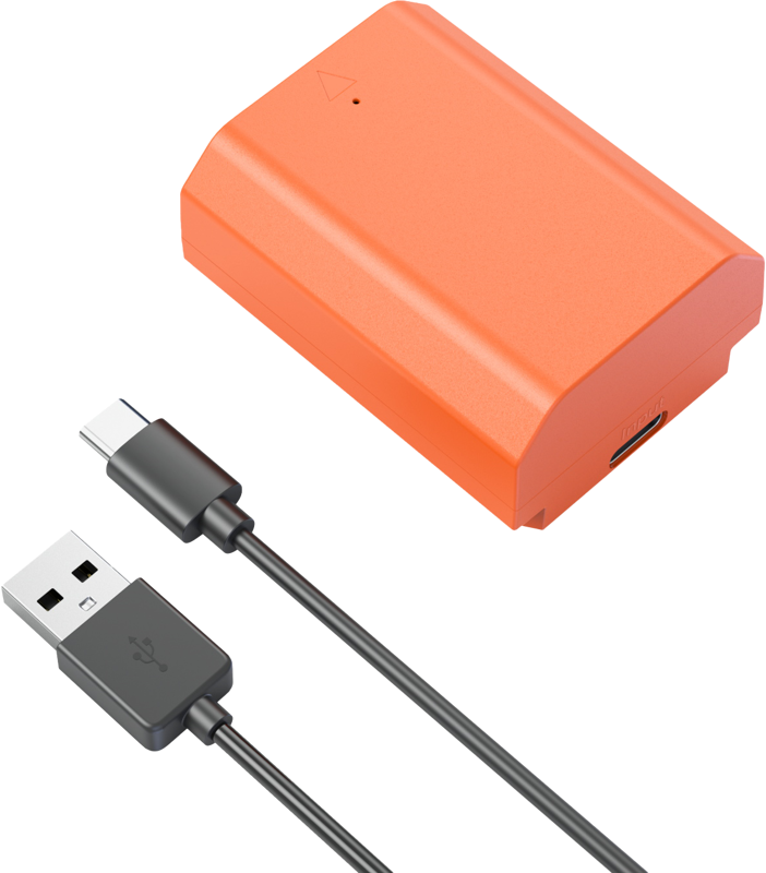SmallRig NP-FZ100 USB-C Rechargeable Camera Battery Orange