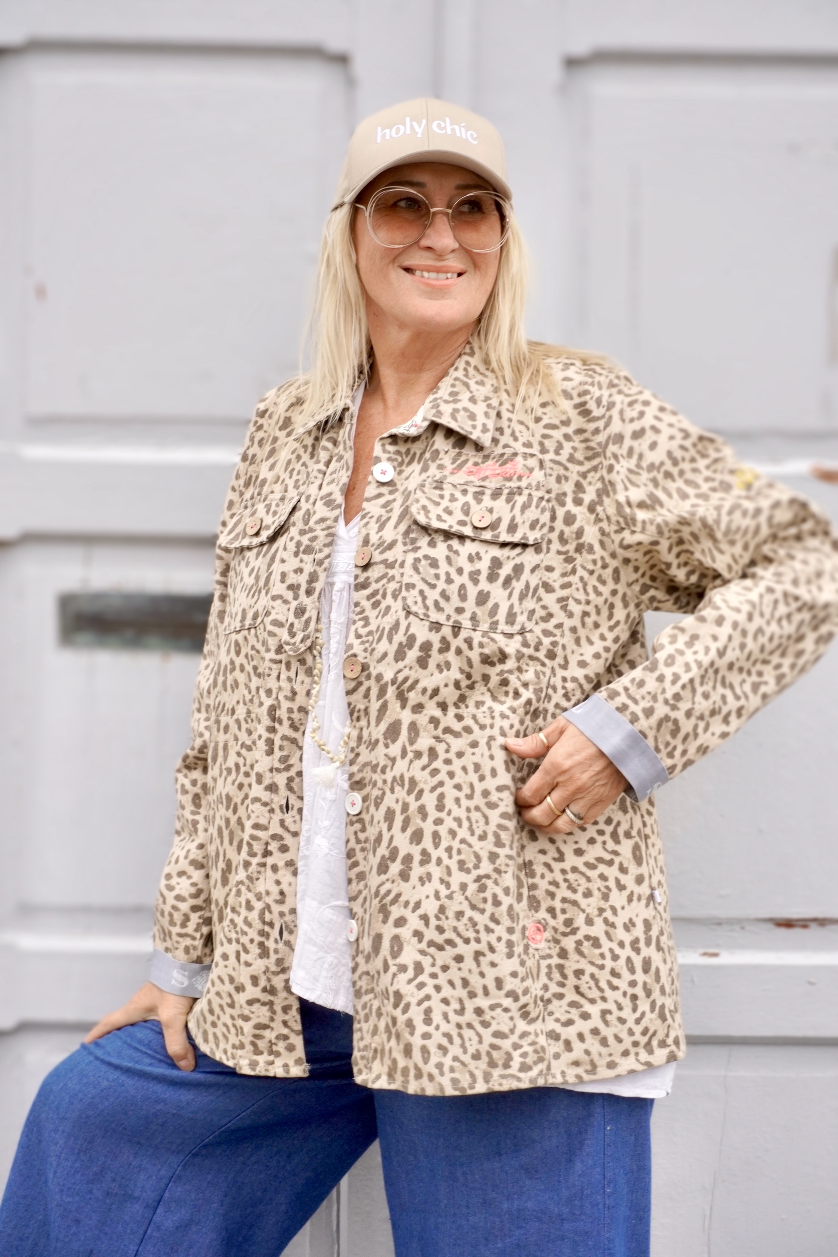 SOUL SHORT CANVAS JACKET COCO LEO BEIGE  - 4