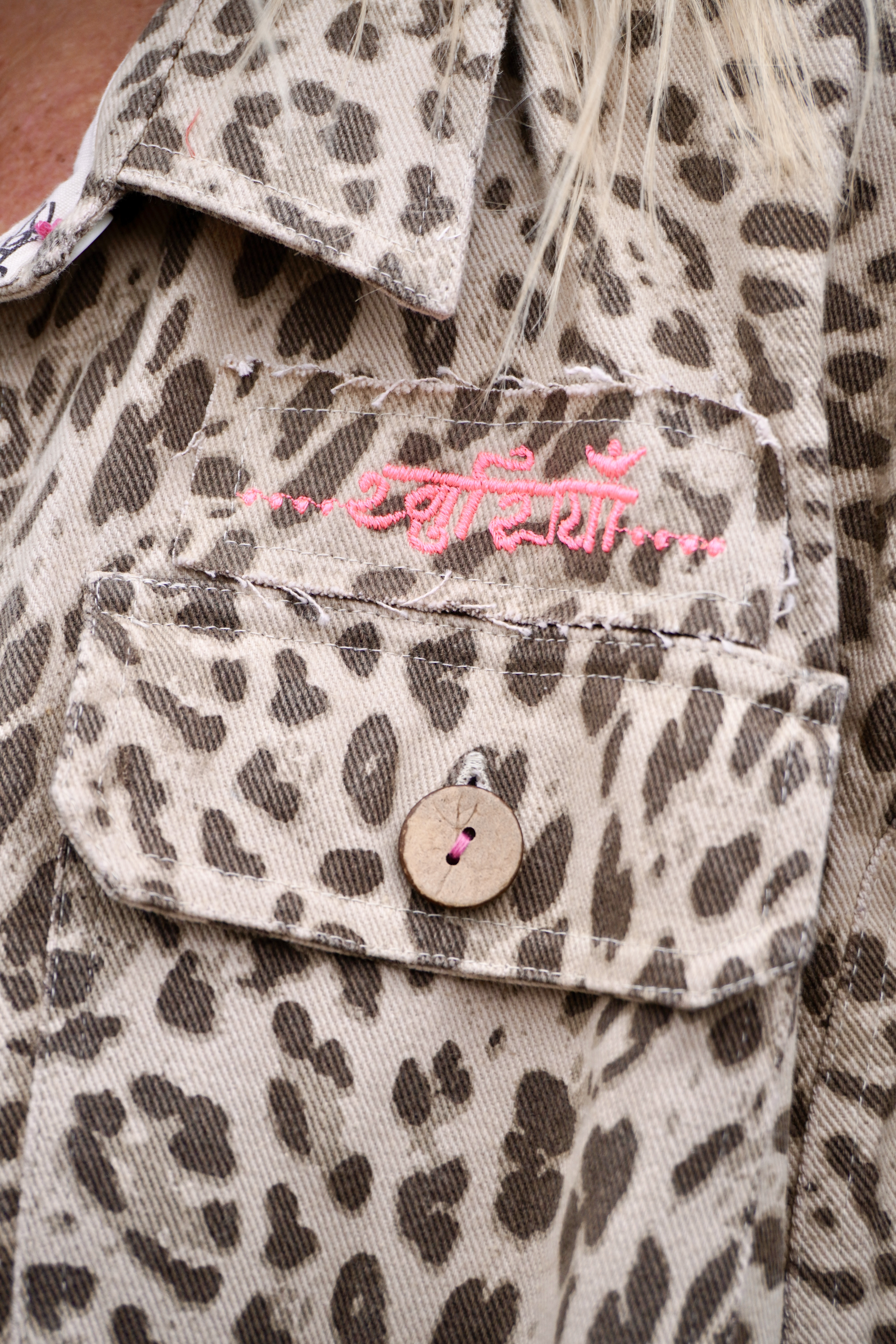 SOUL SHORT CANVAS JACKET COCO LEO BEIGE  - 7