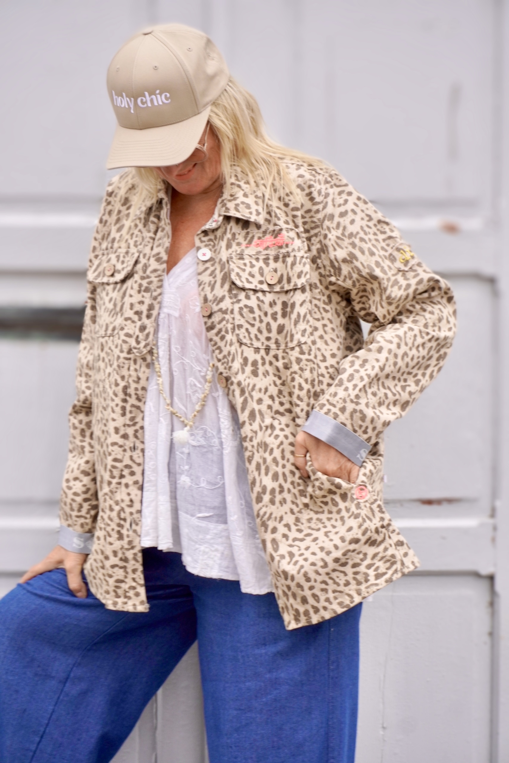 SOUL SHORT CANVAS JACKET COCO LEO BEIGE  - 6