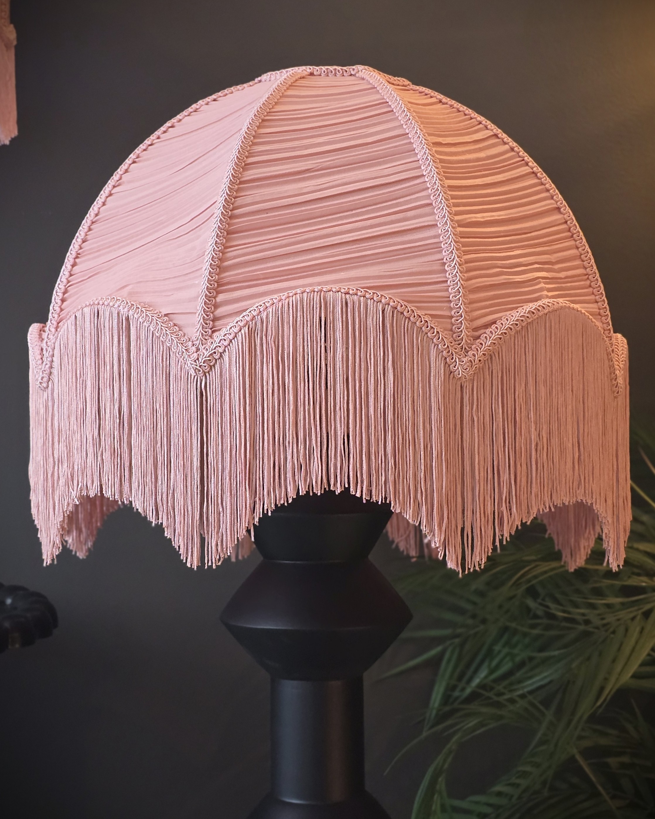 Lampskärm 45cm - Pink Blush Fringes