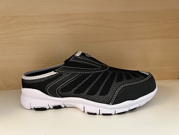 Scholls sköna, fotriktiga slipin-sko, svart.