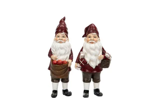 Tomte med äpplen