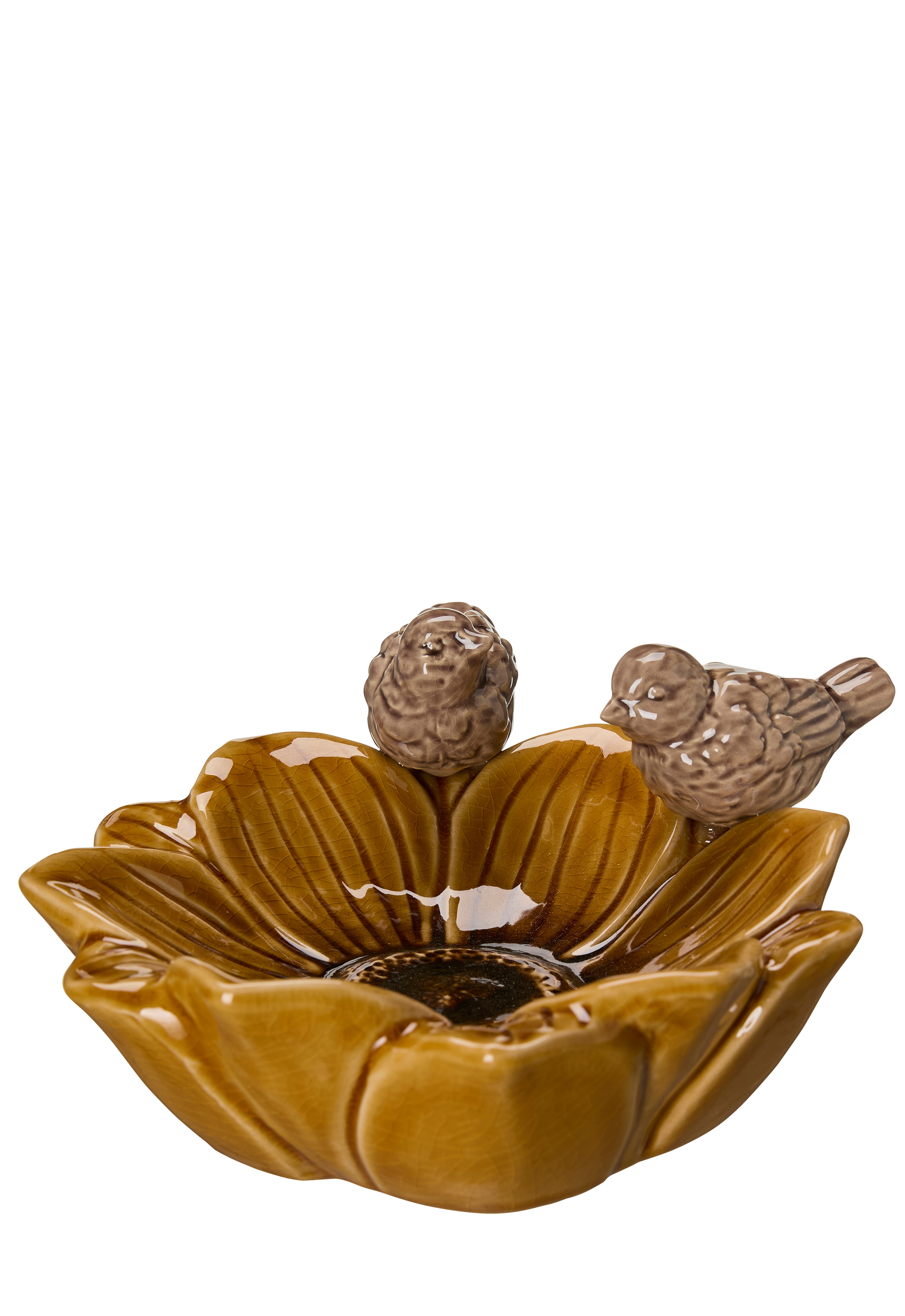 Fågelbad - Fågelmatare - Dekorationsfat - 24x11 cm - Stengods