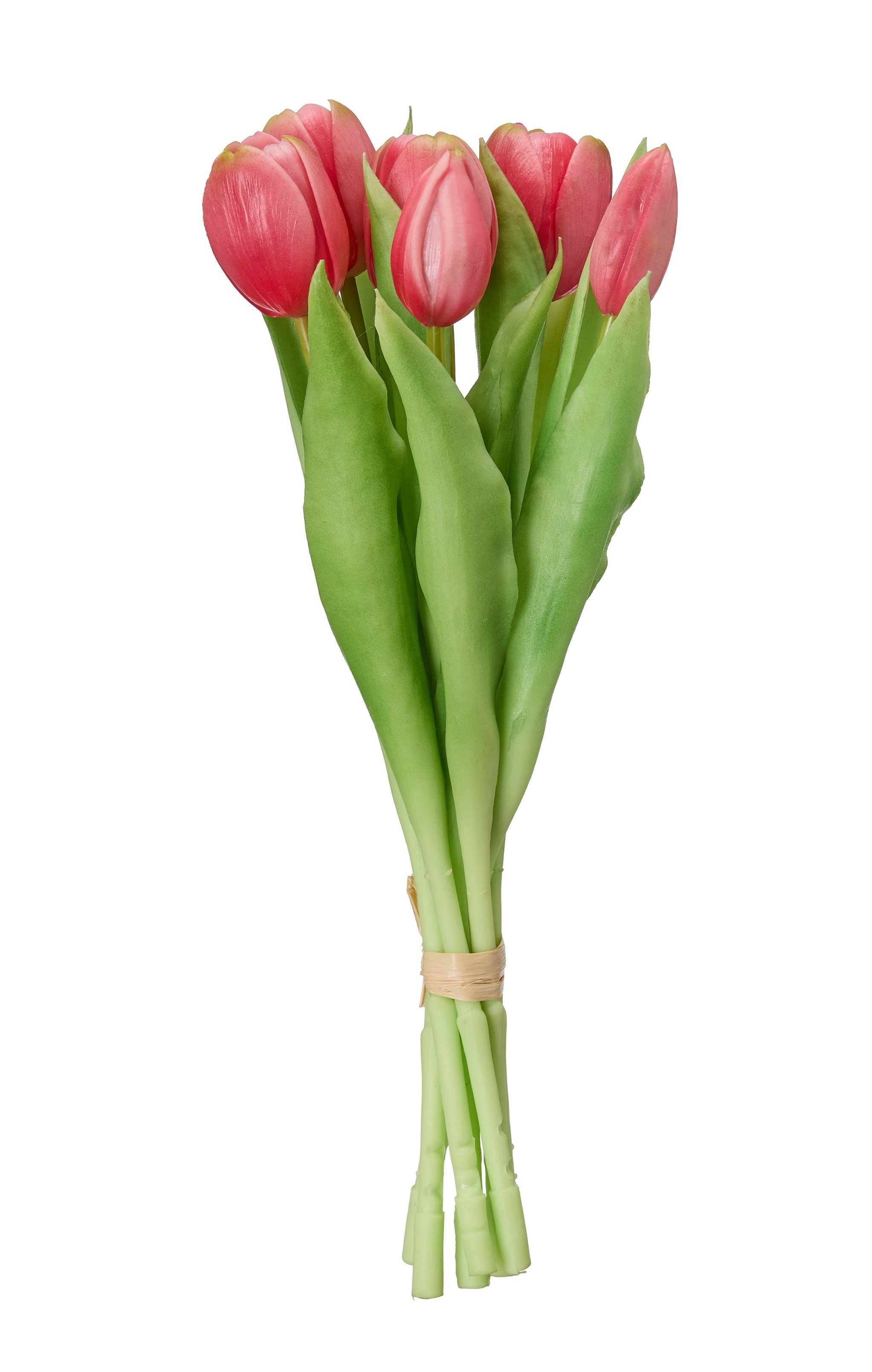Konstväxt Tulpanbukett Rosa - 31 cm - 7-pack